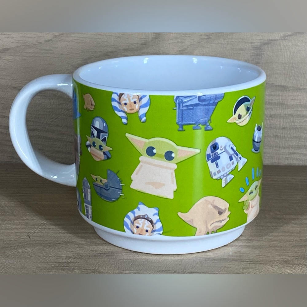 Gallerie Star Wars Green Baby Yoda Mandolorian Coffee Mug